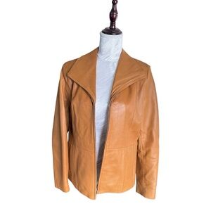 Bernardo Tan Leather Jacket